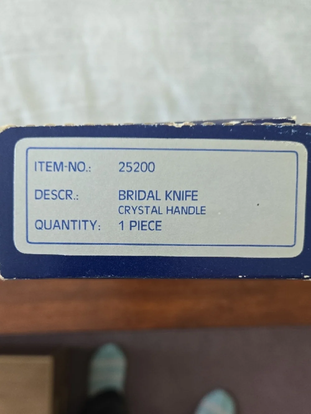 Vintage 1986 Towle Crystal Handle Bridal Cake Knife - 14